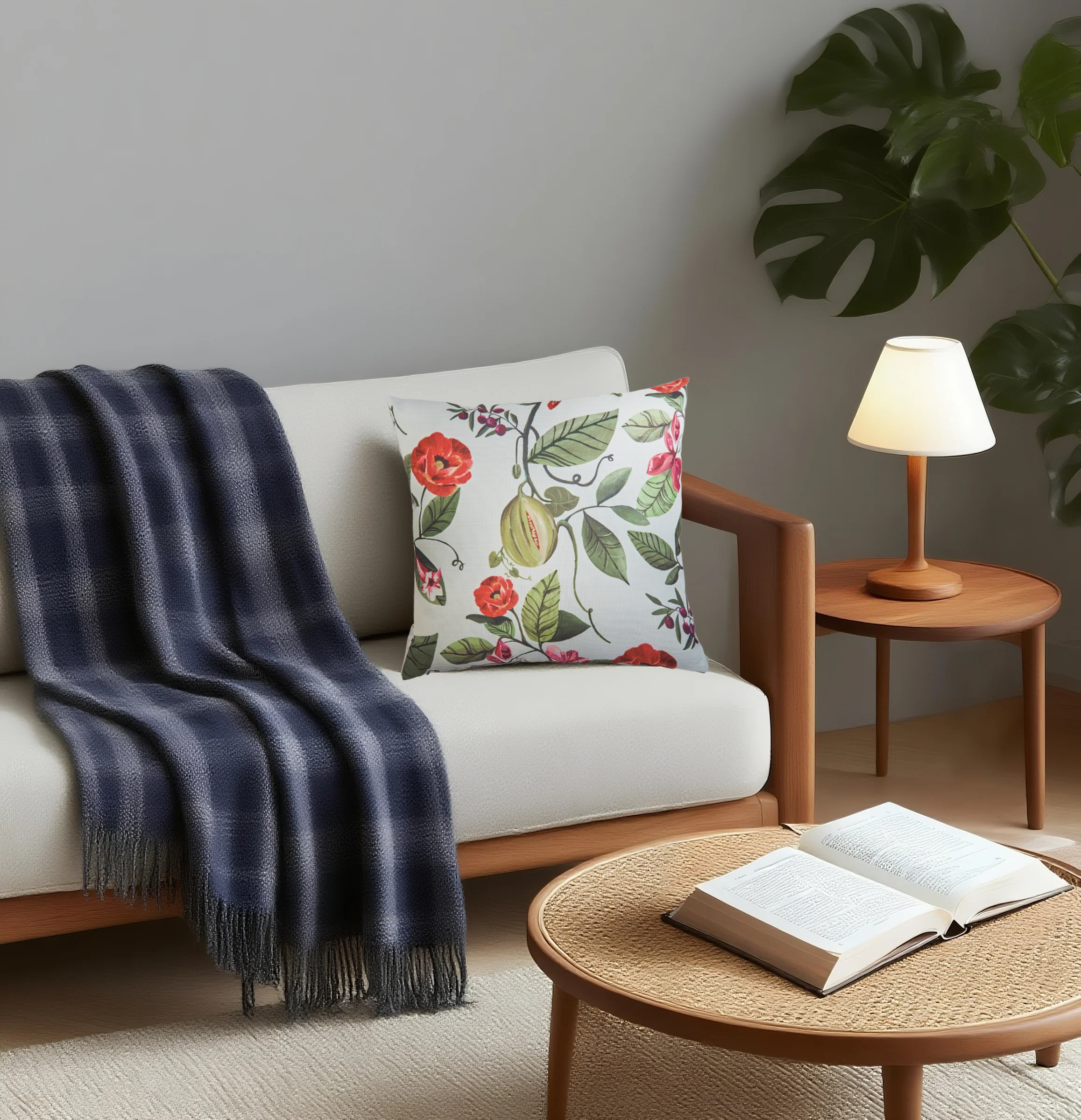 220gsm Printed Poly text Cushion